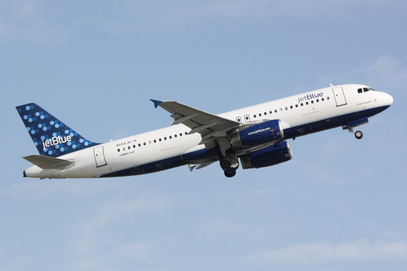 Airbus A320 (N558JB) Song Sung Blue
