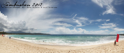 Dahican beach panorama