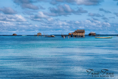 Badjao houses on stilts