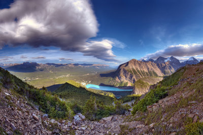 Lake Louise from Mount St.Piran