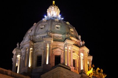 Minnesota State Capital Marble Dome at Night (1).jpg