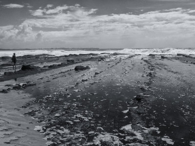 East coast low off Kinghorn Point BW