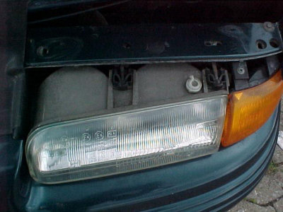 E-lights with flap open