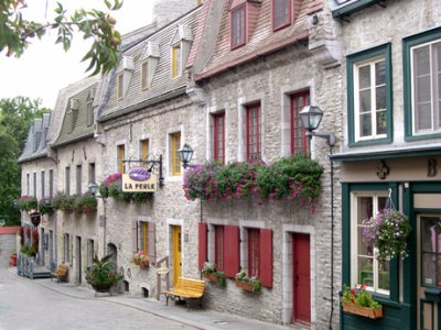A street near Place Royale in the Lower Town section of Old Qubec.
