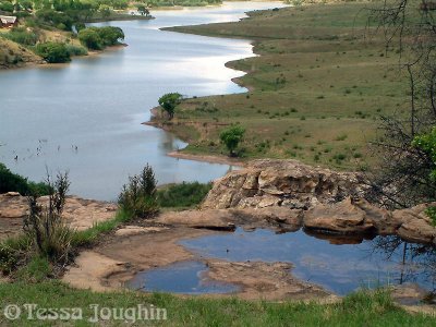 Meulspruit Dam from Thaba Imperani