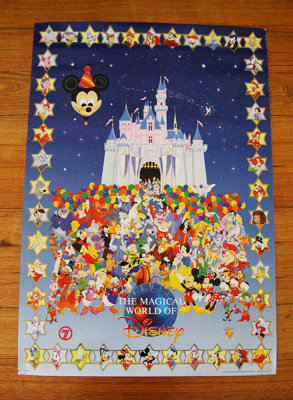 Magical World of Disney poster (with stickers)