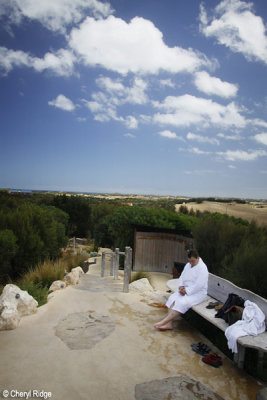 5733- Hill Top - my other half in the supplied robe