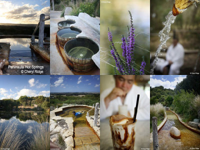 Our PRIZE!! Peninsula Hot Springs photo sampler from our visit #1