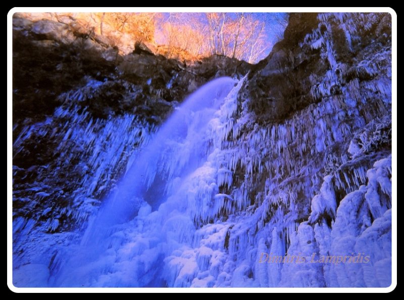 Icy  waterfalls ...