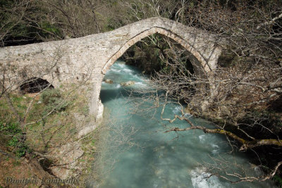 atsicholos bridge - Loussios river ...