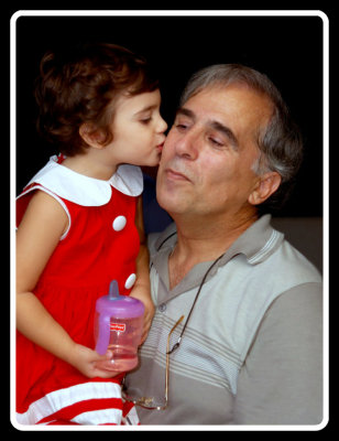 A heavenly kiss my granddaughter ...