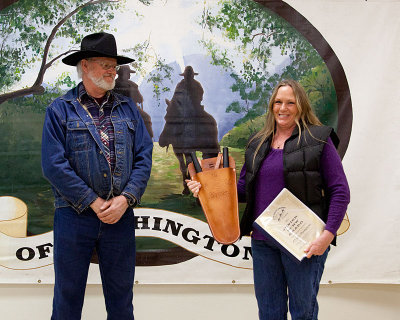 Pam Swigert accepting Alyssa Thomson's Jr. BCHW Award