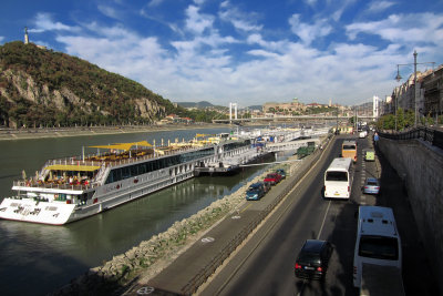 Piers along the Danube