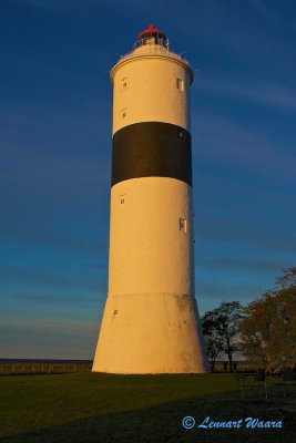 The lighthouse Lnge Jan in morning light.