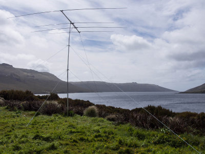 Optibeam 17/12 m Yagi, near Met building, Campbell Island (12/3/2012)