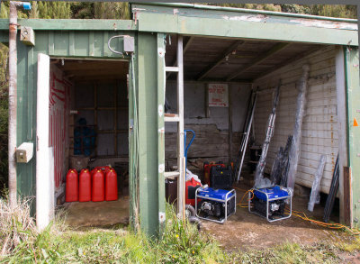 Generator and fuel sheds, ZL9HR (12/3/2012)