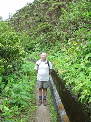 walking along the levada