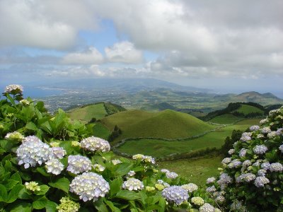 the parting view over much of the San Miguel island