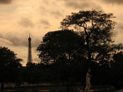 Eiffel Tower, as seen from Tuileries