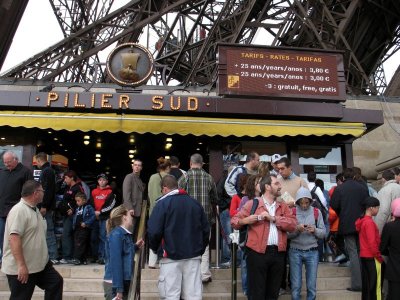 Eiffel Tower - South stairs entry