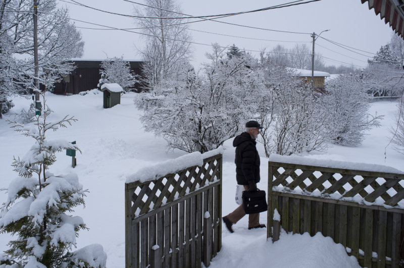 Annen dag jul, pappa skal kjre Karin hjem