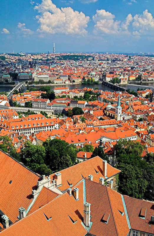 Hradcany, looking past Mala Strana