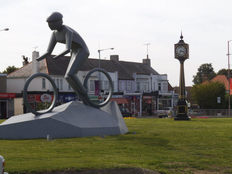 Olympic statue, Hadleigh Village Square