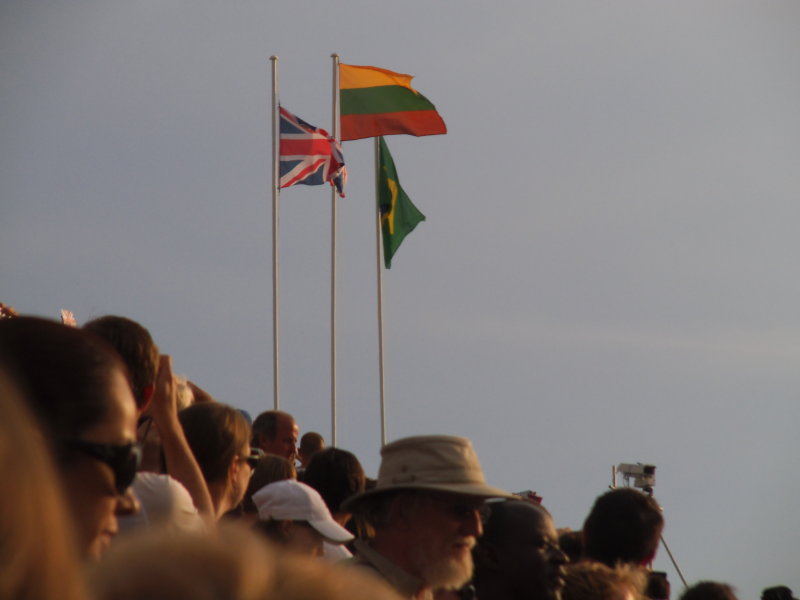 Flag raising at Greenwich