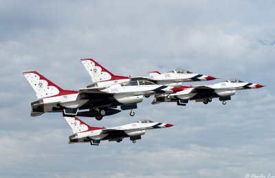Thunderbirds on practice takeoff roll