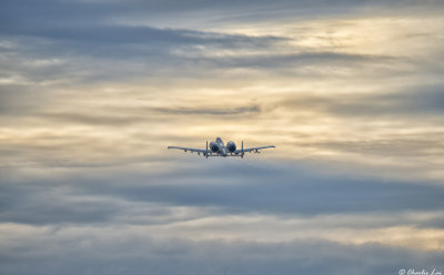 57th FW A-10 climbs out of Nellis to join the strike team