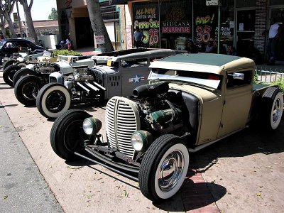 Rat Rods in a row