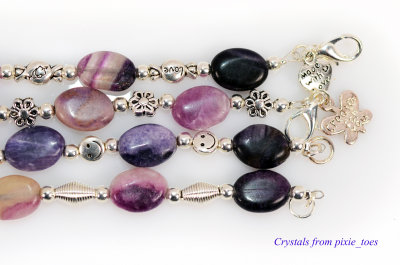 Purple Fluorite Bracelets