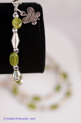 Vessonite Garnet Bracelets with Spiral Beads