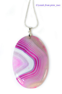 Oval Pink Agate
