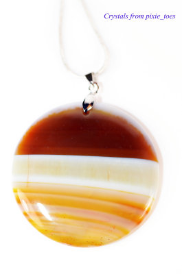 Yellow Striped Agate Round