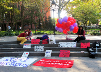 October 20, 2012 Photo Shoot - Washington Square NYC/NYU Expansion Protest