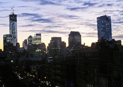 Twilight - Lower Manhattan Financial District Skyline