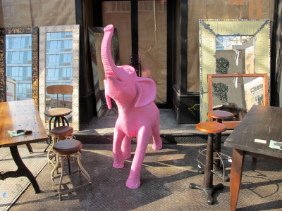 Second-hand Plastic Pink Elephant For Sale