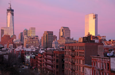 Rose Dawn - Greenwich Village & Lower Manhattan Skyline