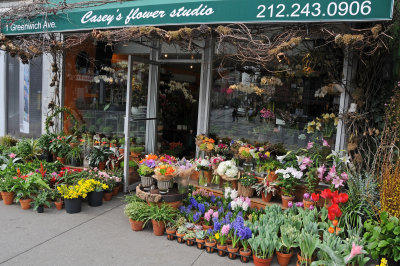 Spring Flowers for Sale on Easter Morning