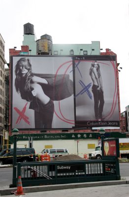 Subway & Calvin Klein Billboard at Crosby Street