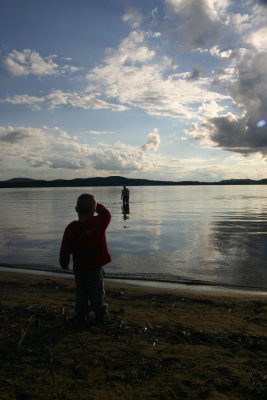 Edward is waiting for me on the beach.