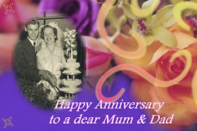 mum & dad anniversary card