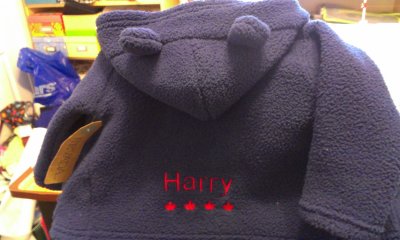 A fluffy little hoodie for Harry