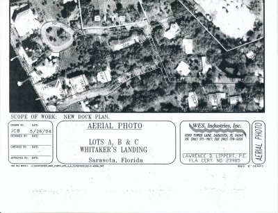 Aerial photos of Whitaker Bayou, Sarasota, 1948 and later