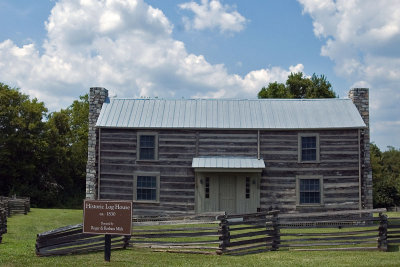 Historic Log house in Crockett Park