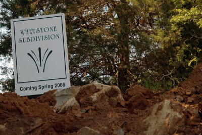Whetstone Subdivision under construction on Edmondson Pike