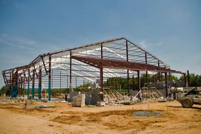 Construction of new indoor arena at Crockett Park