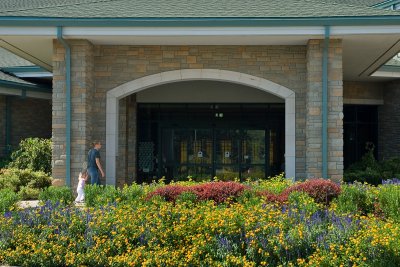 Library entrance