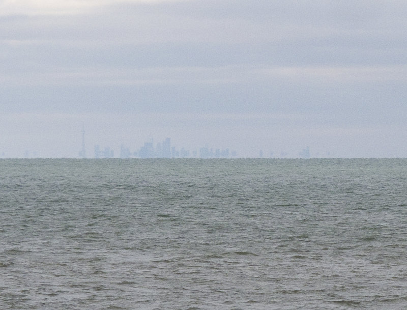 Toronto, 32 miles away across Lake Ontario (Canon G11)